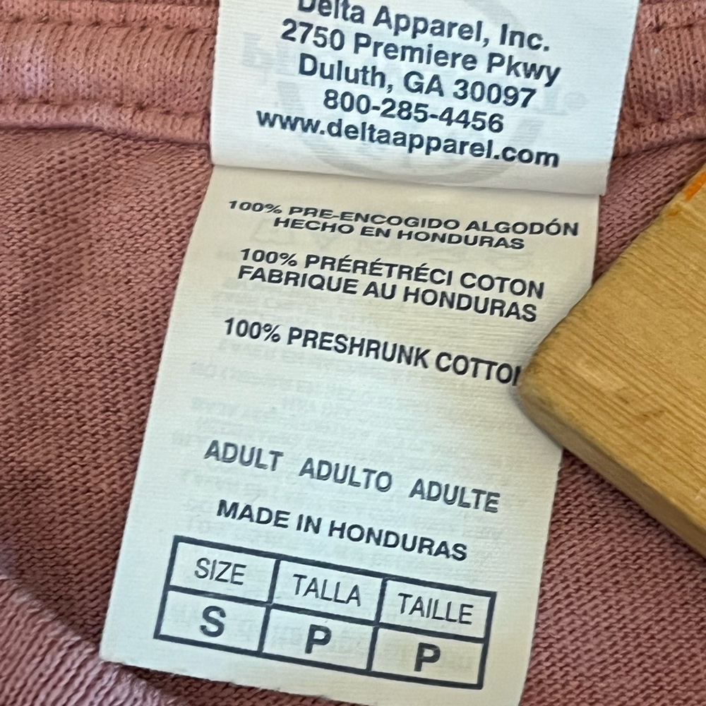 Delta Pro Weight Pink Hunting Cowboys Retro Western Colorful Graphic Tee Sz S - Picture 4 of 6